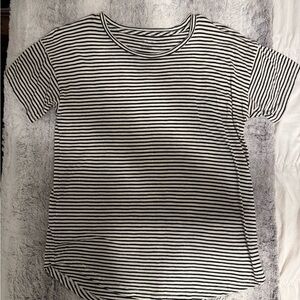 Madewell Black and White Striped Women's Top